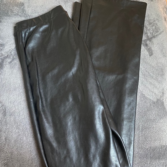 Aritzia Wilfred Free Straight Leg Faux Leather Pants - Picture 1 of 3